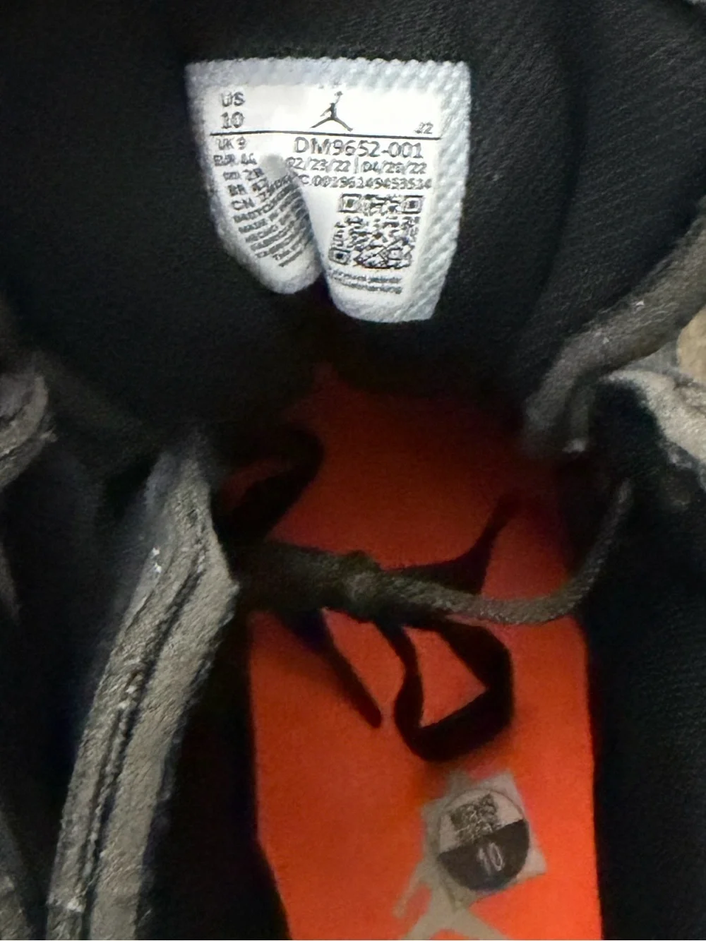 Jordan High-Top Sneakers in Black and Gray
